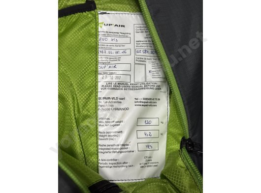 EN B Skywalk Tequila 5 L kanat, Supair Evo XC3 harness, Annular Evo 22 yedek, Sosis ve gül çanta - 7